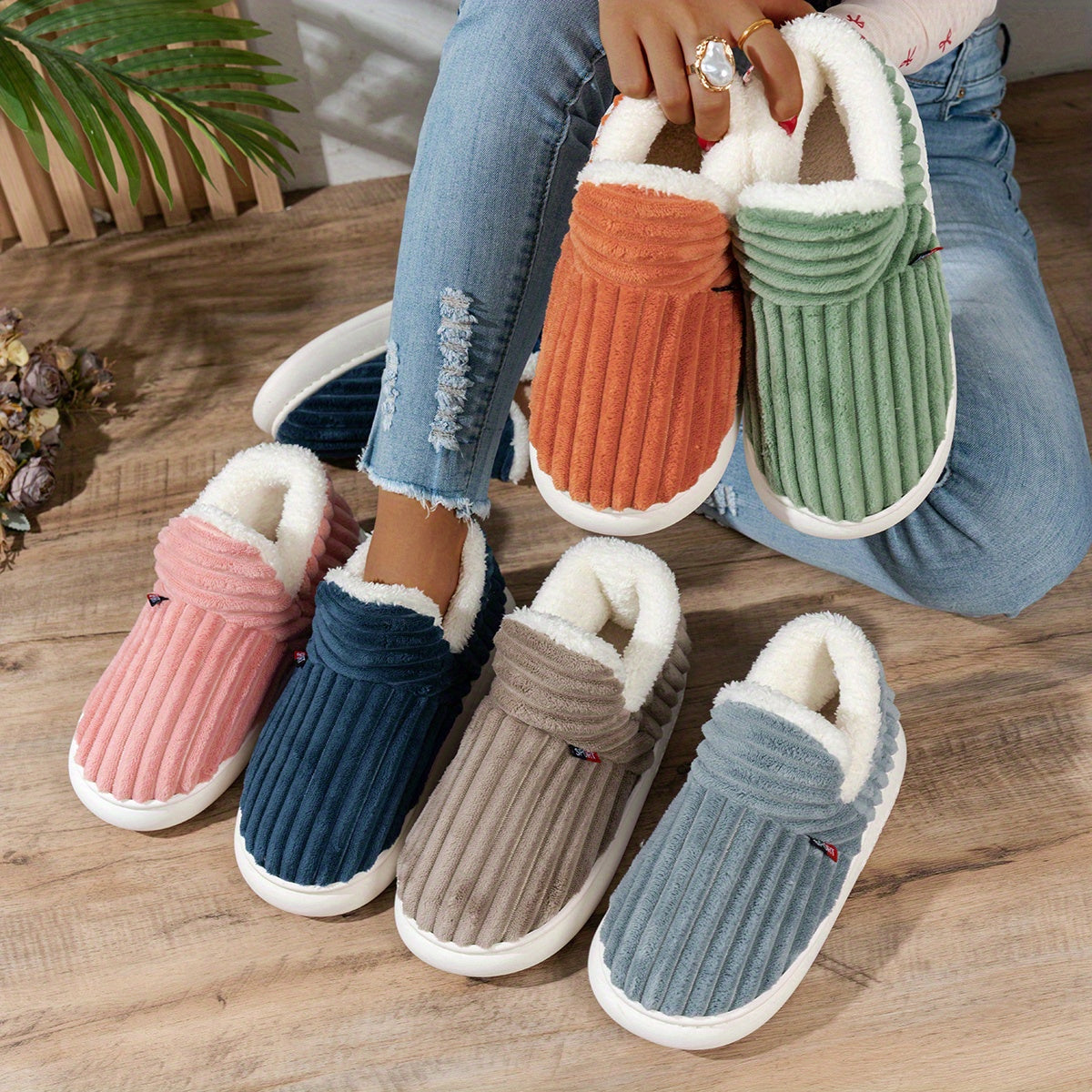 Yves Paris | Chaussons en peluche