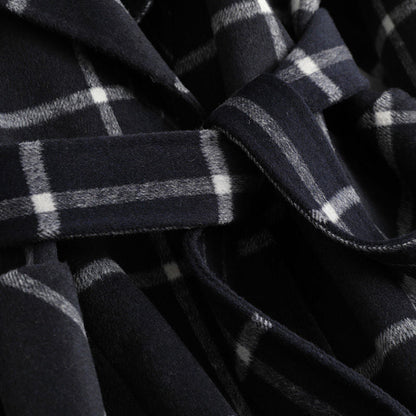 Yves Paris |Manteau élégant en laine à carreaux